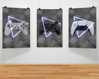 Video Game Poster, Video Game Controller, Video Game Controller Poster, Controller Prints, Gaming Art, Gift for Gamers, Gift for Boyfriend