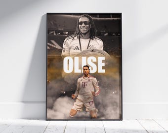 Póster de Michael Olise del Bayern de Múnich: Impresión artística de fútbol