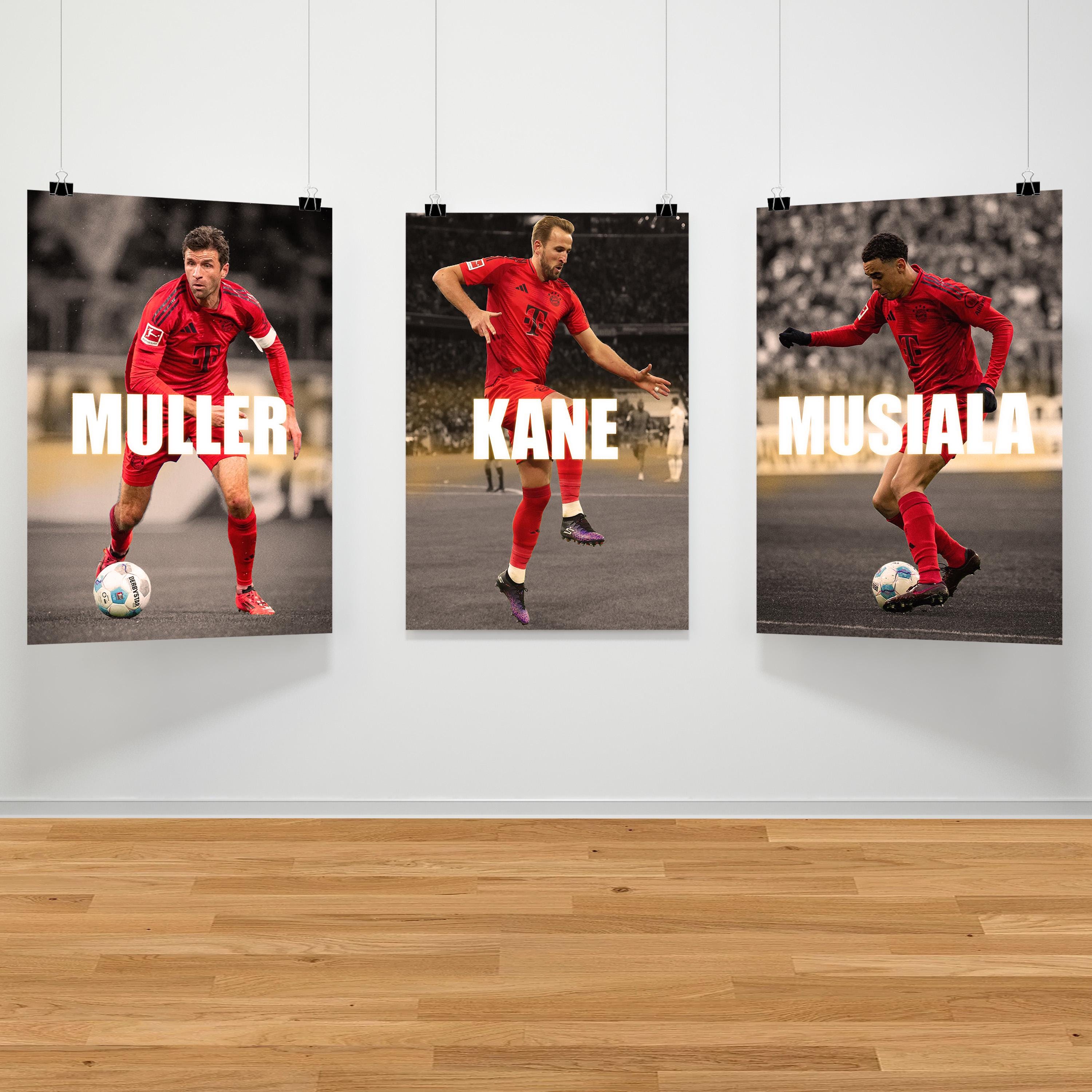 Bayern Munich Football Poster Bundle, Bayern Munich Fan Gift, Football Poster Gift, Soccer Wall Art, Soccer Poster, Football Poster