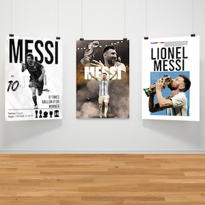 Lionel Messi Poster Set: Argentina Soccer Art Prints (Digital Download)