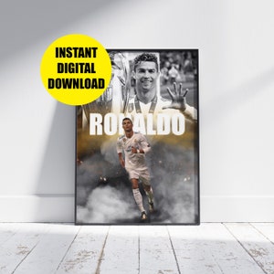 Cristiano Ronaldo Real Madrid Art Print: Football Poster (Digital Download)