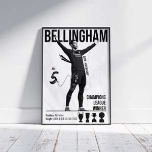 Jude Bellingham Real Madrid Poster: Football Art Print