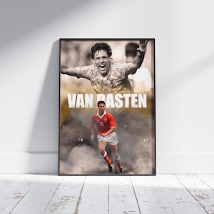 Marco van Basten Poster: Netherlands Football Legend Art Print