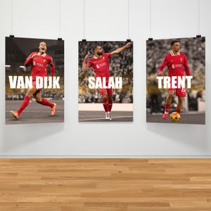 Liverpool Football Poster Bundle, Liverpool Fan Gift, Football Poster Gift, Soccer Wall Art, Soccer Poster, Football Poster, Digital Poster