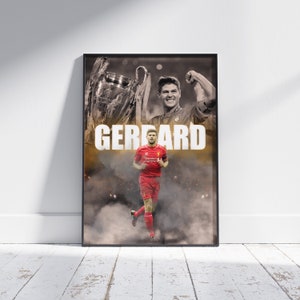 Steven Gerrard Liverpool FC Poster: Football Legend Art Print