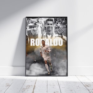 Cristiano Ronaldo Real Madrid Poster: Football Art Print