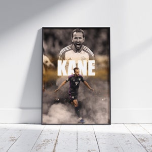 Harry Kane Bayern Munich Poster, Football Poster, Football Print, Poster Gift, Soccer Poster, Harry Kane Art, Harry Kane Poster