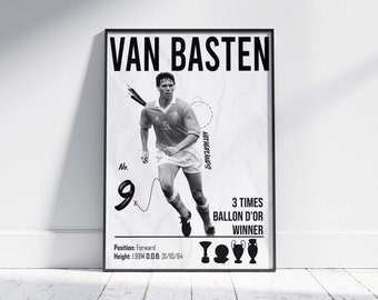 Poster Marco Van Basten, Maradona, Careca – 55x42 Cm – Da Tutto Musica E Spettacolo – Italie