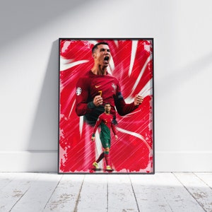 Cristiano Ronaldo Poster: Portugal Football Legend Art Print