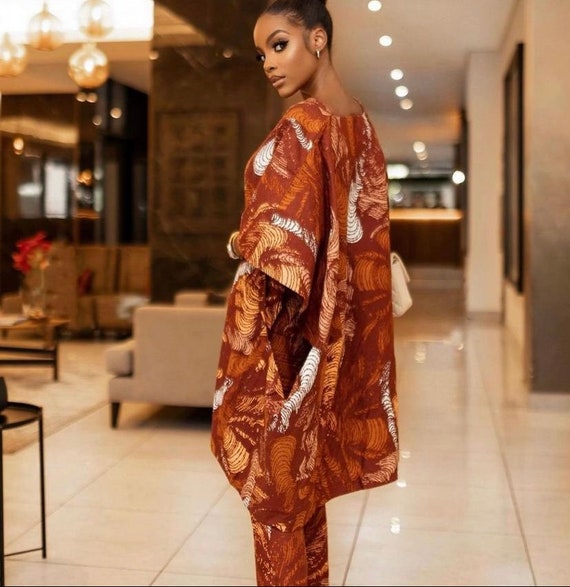 Ankara African Latest Ankara Agbada Styles For Ladies Ankara Agbada With  Pencil Trouser Set