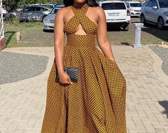 Ankara Infinity Maxi Dress