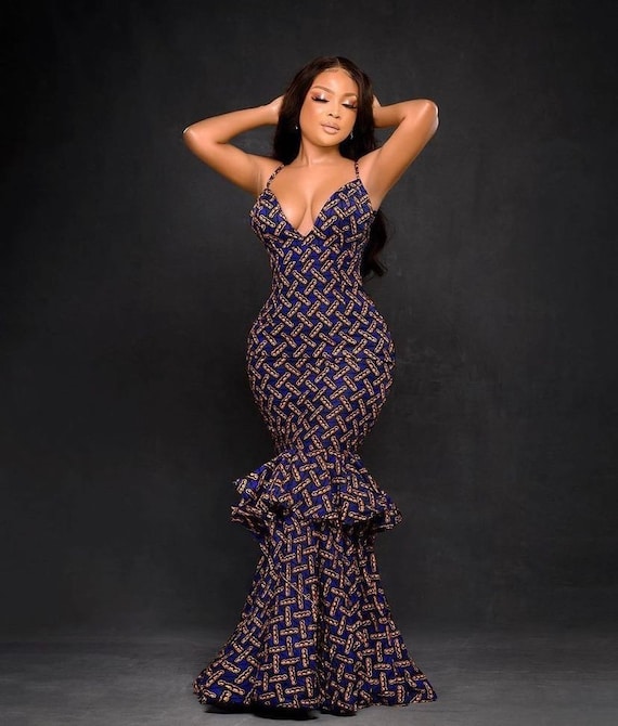 strapless open back dress Elegant Long Sleeve Batwing Deep V-Neck A-Line Floor Length Evening Dress