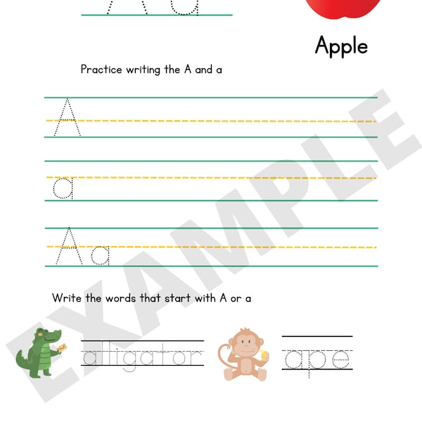 ABC Practice sheet - Handwriting practice - Download