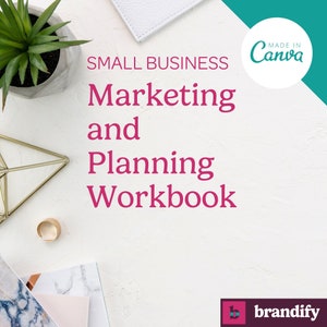 Small Business Marketing Workbook, Digital Business Planner, Product Pricing, Social Media Content Planner, Daily Planner, Podcast Planner