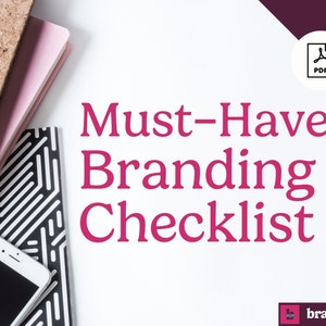 Branding Checklist, Brand Audit Checklist,  Brand Template, Marketing Template, Business Planning Template, Digital PDF Download Checklist,