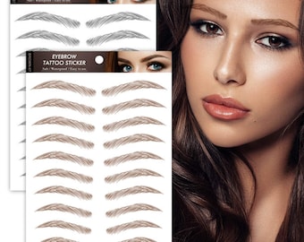 Maquillage magique 4D authentique pour le soin des sourcils, autocollant pour sourcils, tatouage, soin des sourcils faux, façonnage des sourcils, maquillage des sourcils