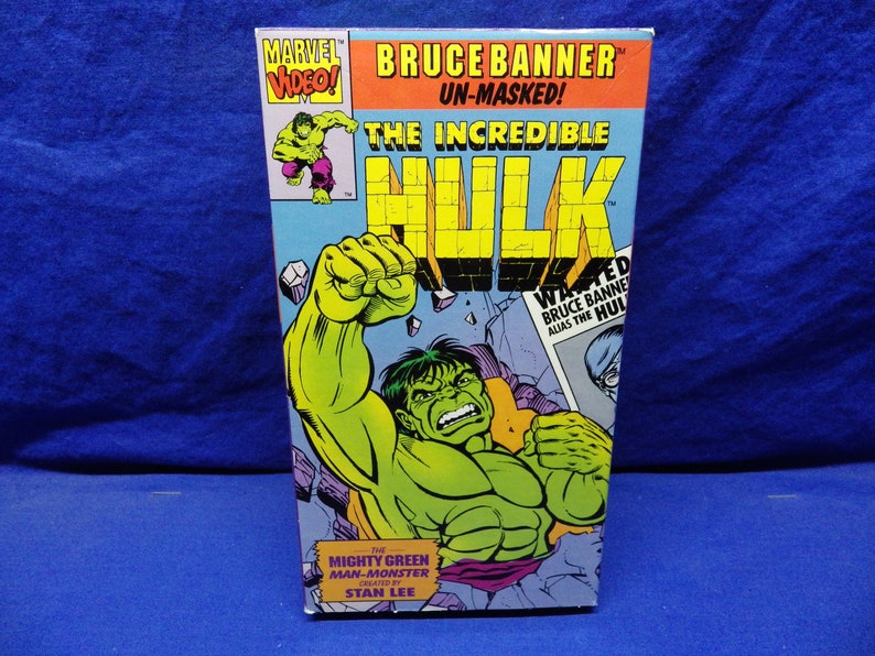 Classic Marvel Super Heroes VHS the Incredible Hulk 1991 Etsy