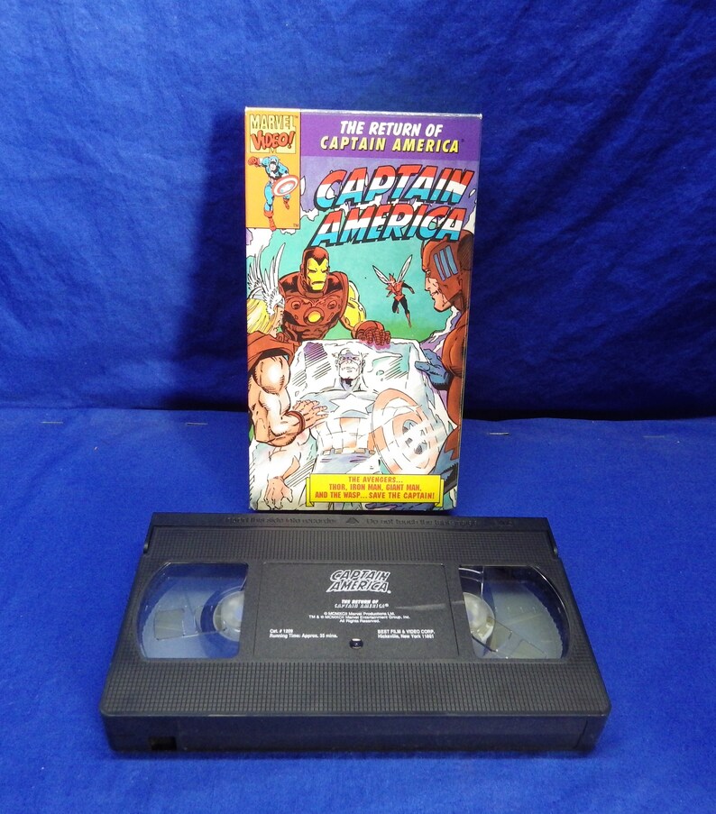 Classic Marvel Super Heroes VHS the Return of Captain Etsy