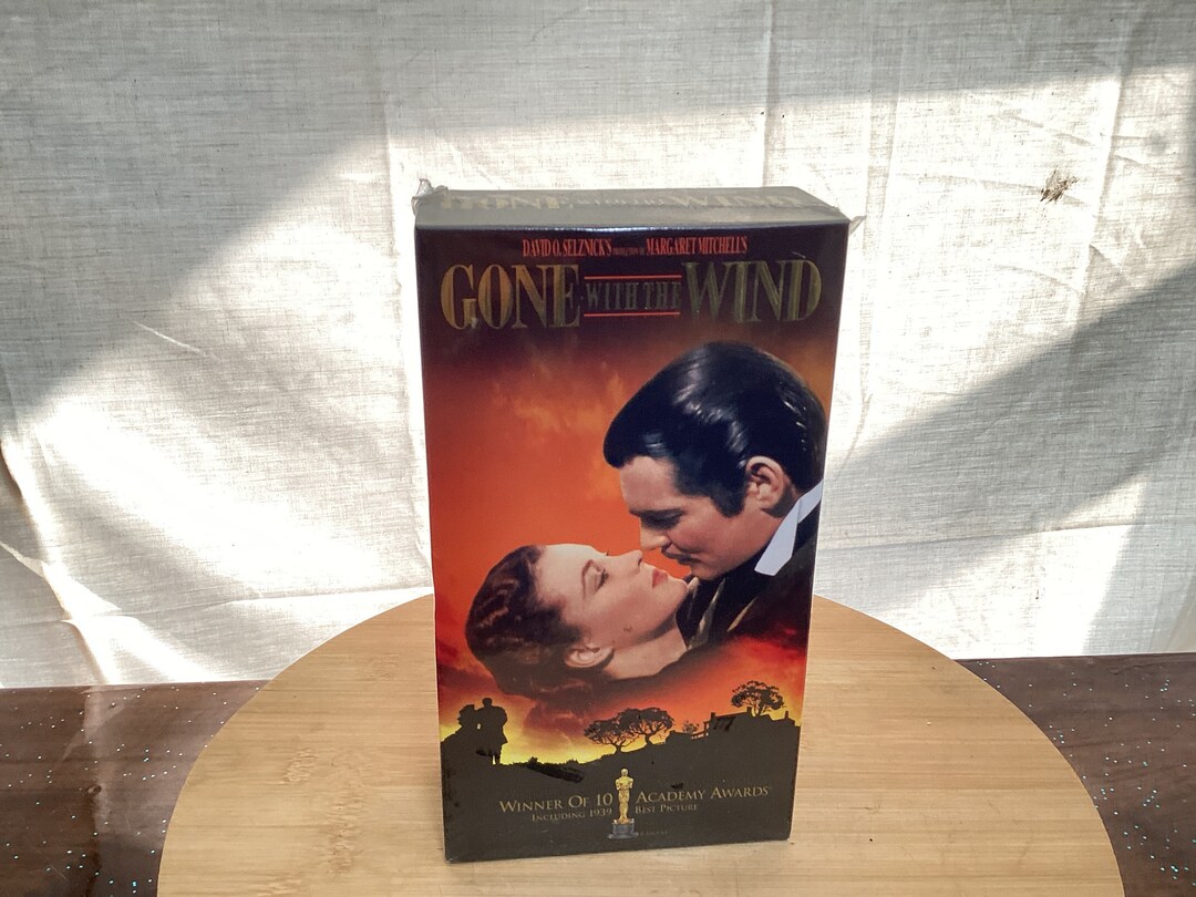 VHS Tape Gone With the Wind Etsy