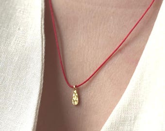 925 Sterling Silber Red Cord Halskette - Glück Schutz Charm Geschenk