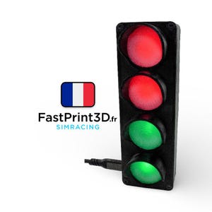 Feux de départ connecté à SimHub pour Assetto Corsa  - Plugin developpé par DaZD