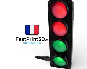 Starting lights connected to SimHub for Assetto Corsa - Plugin developed by DaZD