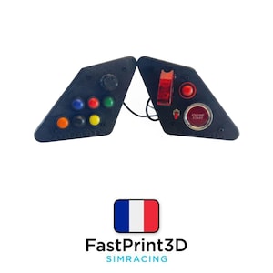 Suporte frontal para caixa de botões SimLab P1X Plug and Play