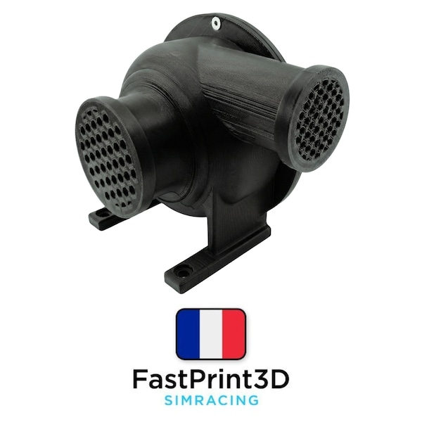 SimHub-controlled brushless turbocharger for Simracing Series 40 aluminum profiles