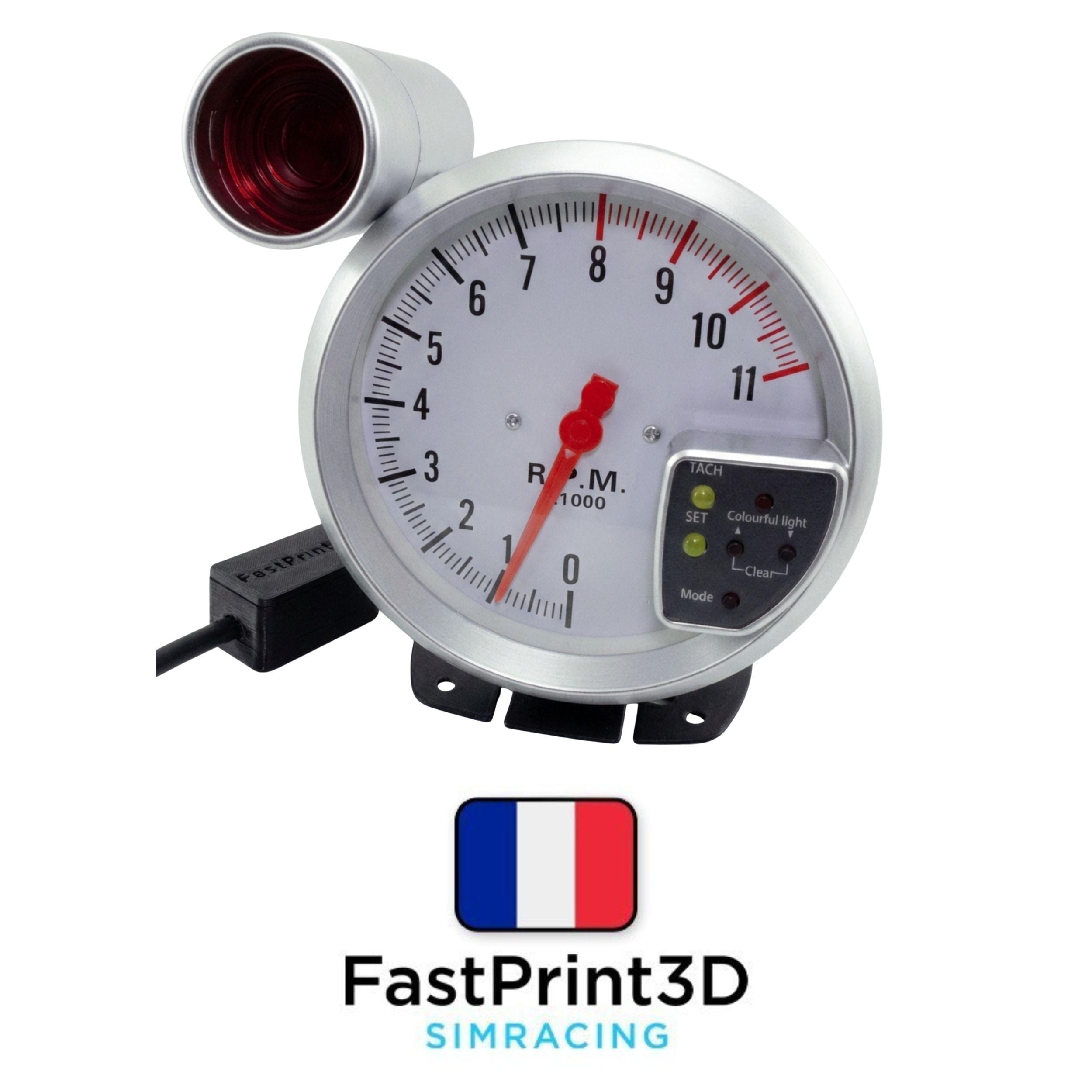 Tachometer Simhub White RPM Gauge Tachometer 11,000 Rpm 125 Mm Simhub Simracing Plug Play  Controller Australia
