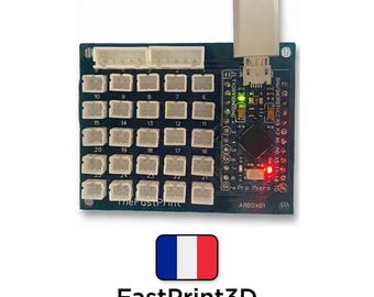 Printed Matrix Card for button box/Arduino Pro Micro, practical and customizable control for your electronic projects.