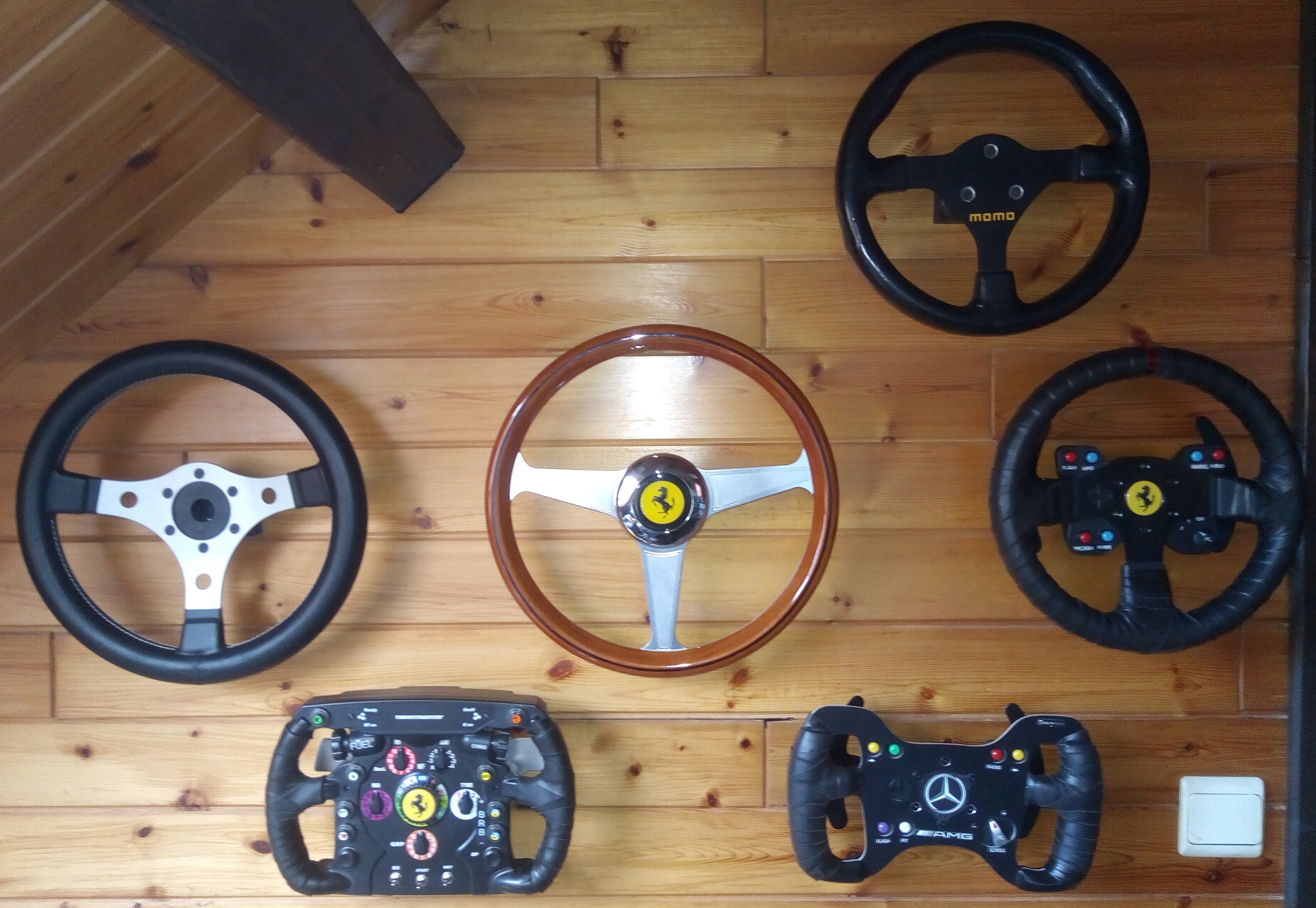 Lot De 3 Supports Muraux Pour Volants Thrustmaster T300, T500, TX, TS, T-GT