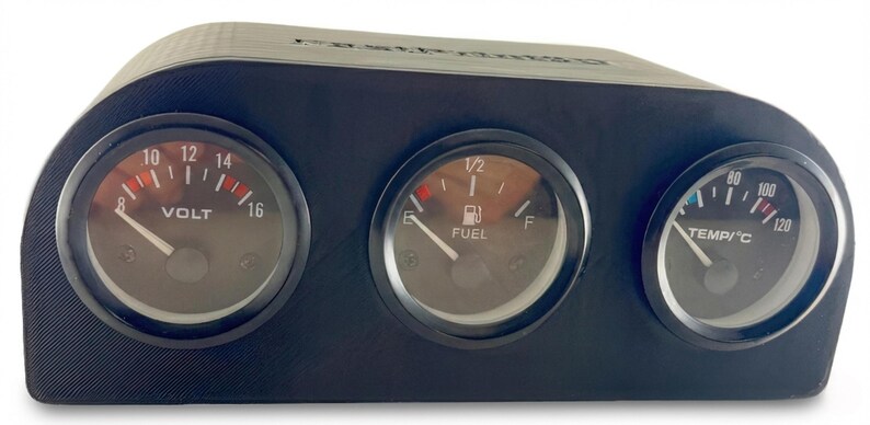 Boost gauge, Temp C, Fuel, Volt 2 alternative available, controlled by Simhub plug and Play Simracing image 4