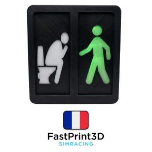 Panneau de Signalisation pour WC avec Feu de Passage Piéton