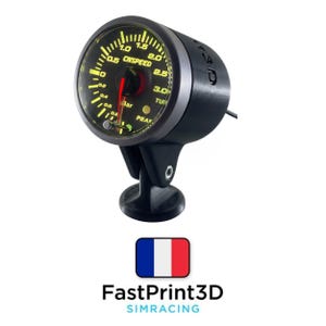 Boost level gauge controlled by Simhub Simracing Plug and Play