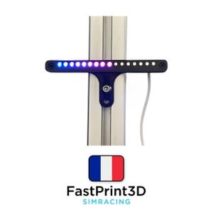 Indicador de RPM RGB para perfil de aluminio de 40 mm Simracing Simhub Car Simulator
