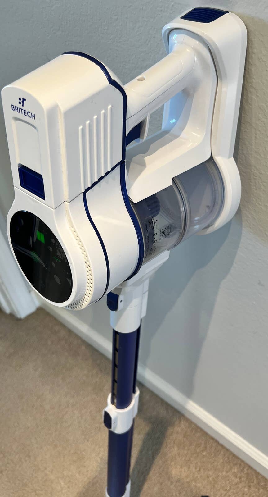 Britech Cordless Vacuum Cleaner Stick Powerful Motor Lightweight With