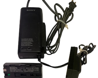 Sony AC-V316 Power Adapter Charger + NP-F530 Battery Camcorder Tested