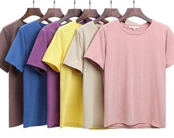 100 Tee Shirts less than 2 dollars each. 100% Cotton Spring Summer Tee Shirts-New