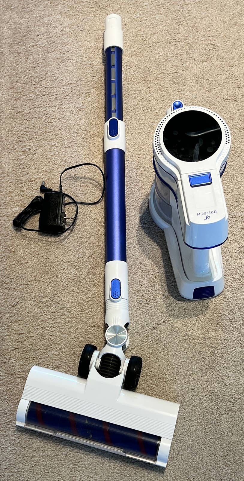 Britech Cordless Vacuum Cleaner Stick Powerful Motor Lightweight With
