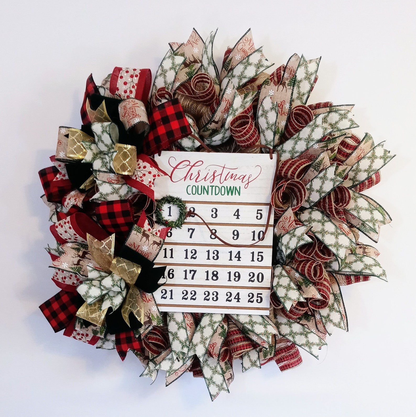 Advent Wreath Advent Calendar Wreath Advent Christmas Etsy