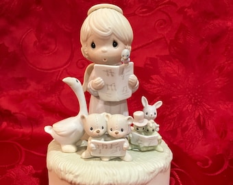 Precious Moments “Let Heaven And Nature Sing” - E-2346 – RARE - Musical ‘Joy To The World’