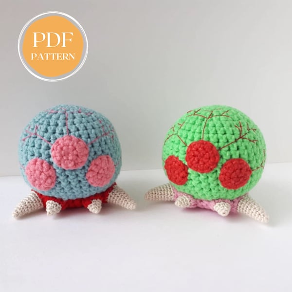 Crochet Pattern Metroid Dread, Amigurumi Pattern, Crochet Metroid Plush