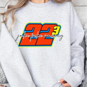 Personalized Race Number Crewneck, Dirt Track, Motocross, Late model, Racing sweatshirt, gift for her, BMX