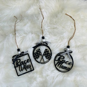 Racing car charms, Dirt Track Charm, Motocross, Moto mom, Dirt Bike, Checkered , Racing gifts. Gifts for Her, Gifts, Handmade, Race Mom