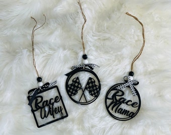 Racing car charms, Dirt Track Charm, Motocross, Moto mom, Dirt Bike, Checkered , Racing gifts. Gifts for Her, Gifts, Handmade, Race Mom
