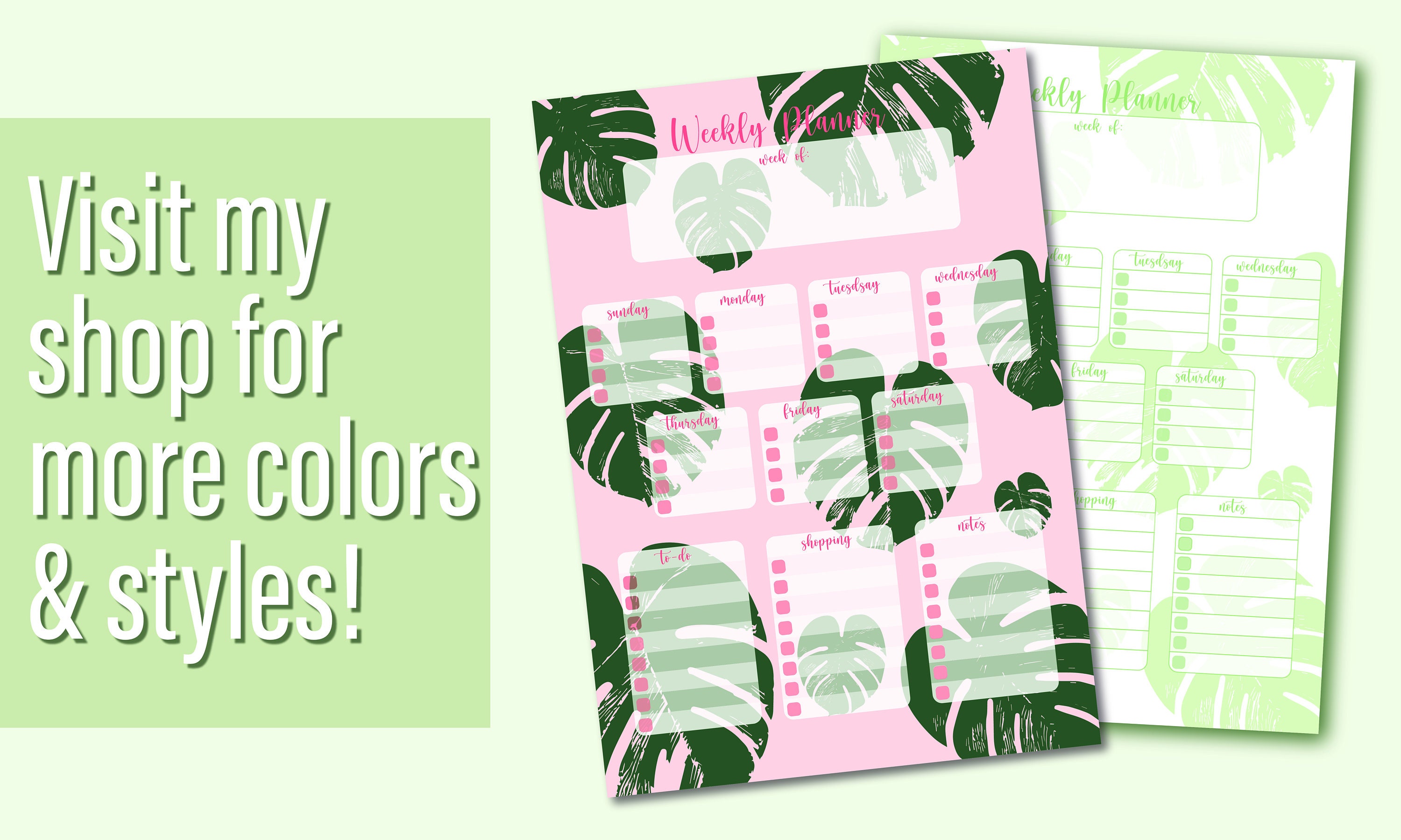 Monthly Planner Printable Printable Planner Planner PDF Printable ...