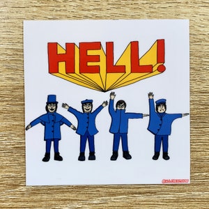 BEATLES &quot;HELL!&quot; sticker