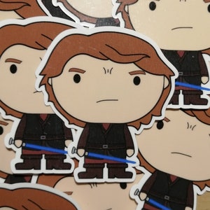 Anakin Skywalker Vinyl Sticker - Star Wars Decal for Laptop, Desk, Planner, Decoration, Bubblehead