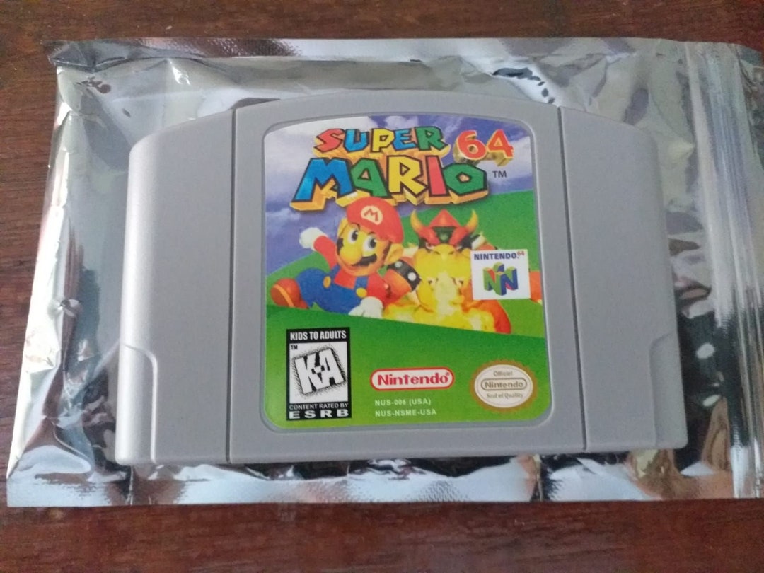 Super Mario 64 Game Cartridge Nintendo 64 N64 USA NTSC Console Etsy