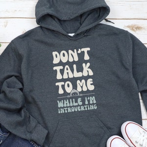 Introvert Hoodie, Funny Hoodie, Sarcastic Hoodie, Introvert Gift, Women&#39;s Apparel, Men&#39;s Apparel, Funny Saying, Gift for Friend, Indoorsy